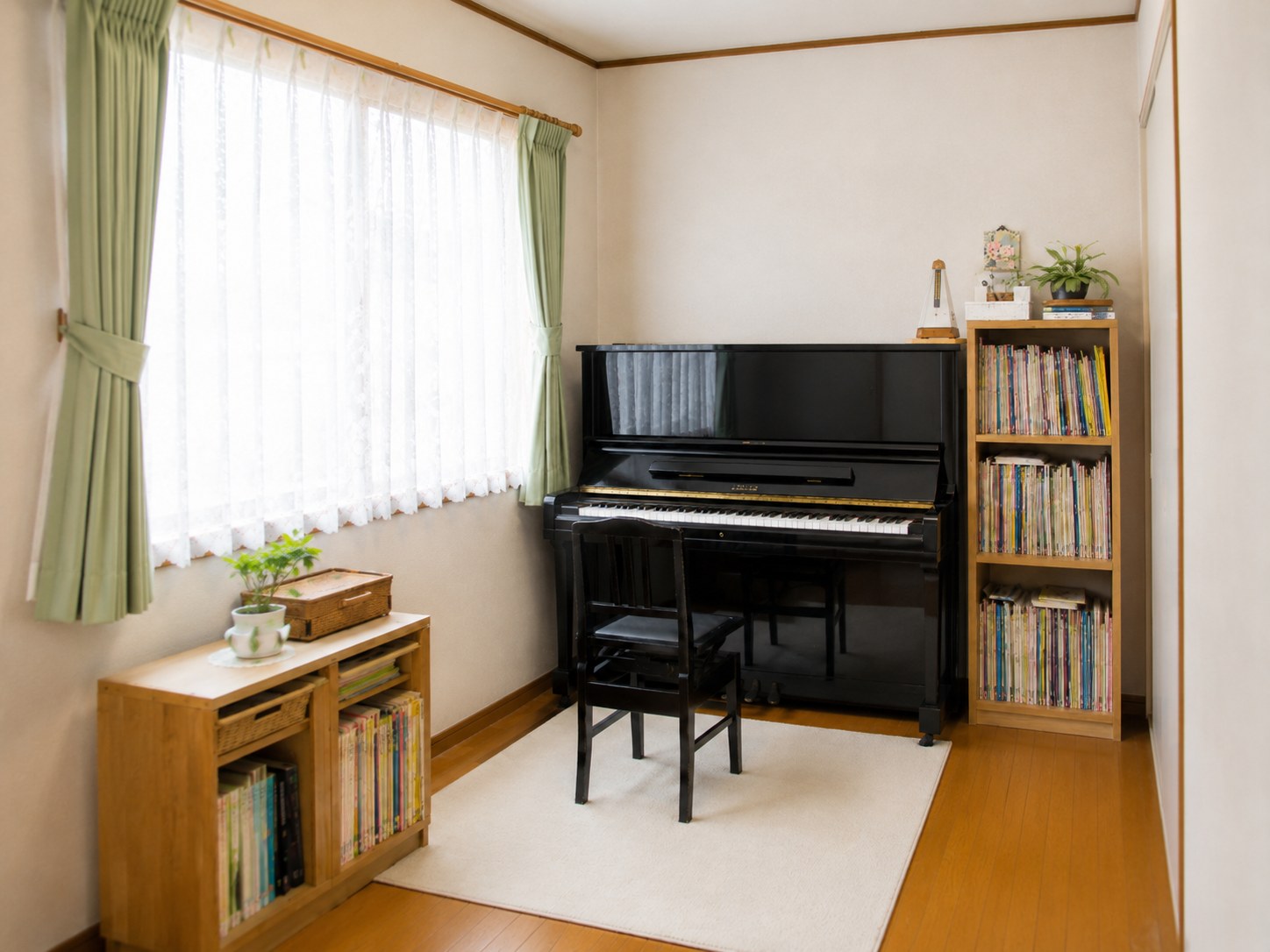 ひだまりピアノ教室のレッスン室全体の様子