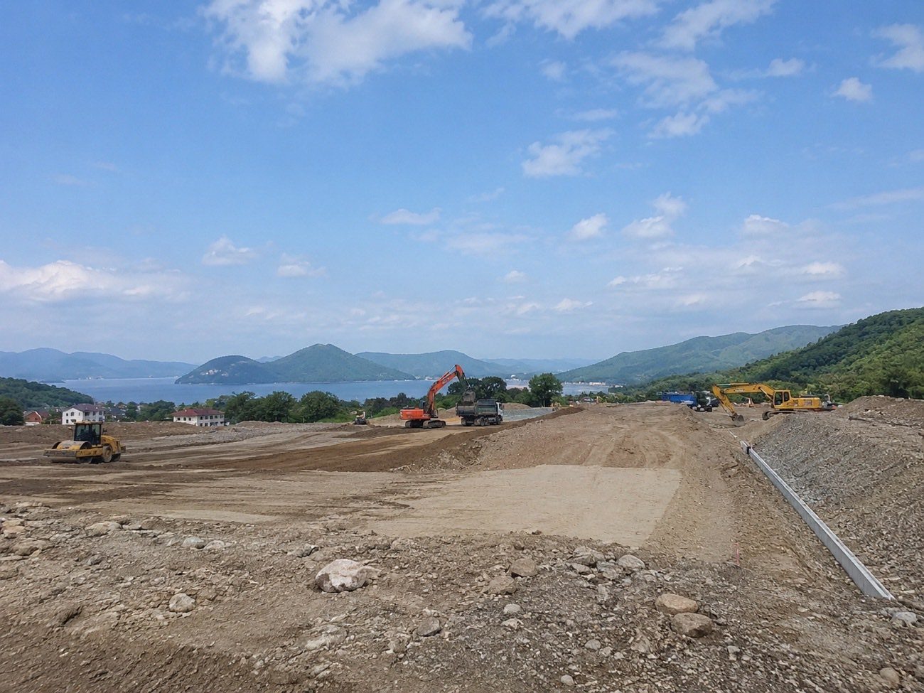宅地造成の現場全景(イメージ)