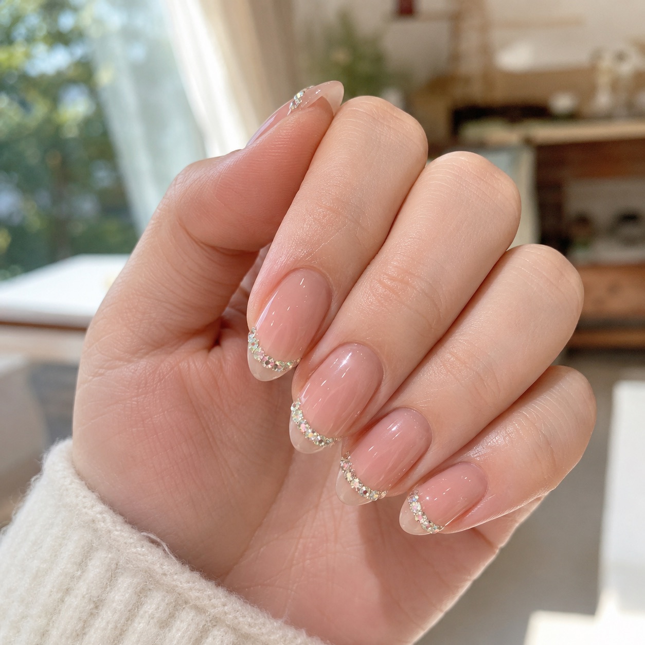 くすみラベンダーのニュアンスネイル（掲載イメージ）
