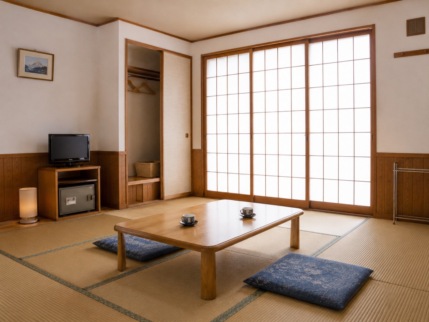 畳にお布団を敷く和室（イメージ）